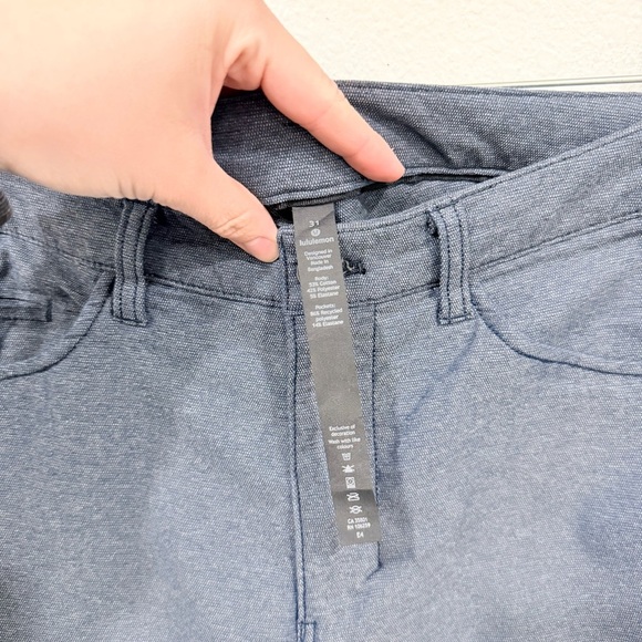 Lululemon ABC Pant Slim *Tech Canvas 34" Heathered Deep Navy Size 31 - Picture 5 of 8